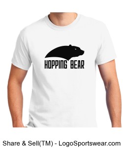 HoppingBear T-Shirt White Design Zoom